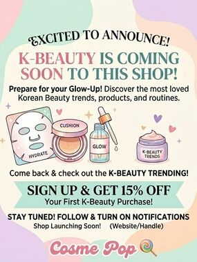 ✨ K-Beauty is Coming Soon to Cosme Pop! 🍭 ✨